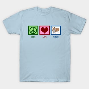 Peace Love Corgis T-Shirt